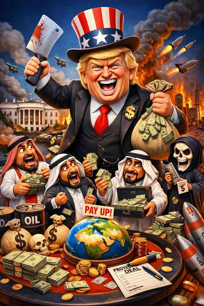 دفاتر الشيكات لا تصنع سيادة: حين تتحول الحماية إلى ابتزاز وتُباع الجغرافيا في مزاد القوة