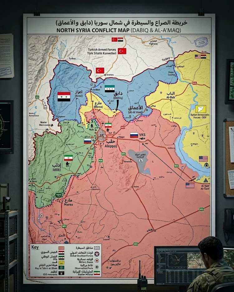 دابق لم تعد حديثاً.. إنها خريطة قواعد عسكرية: كيف تعيد إيران والغرب إنتاج الملحمة تحت سماء الشام؟