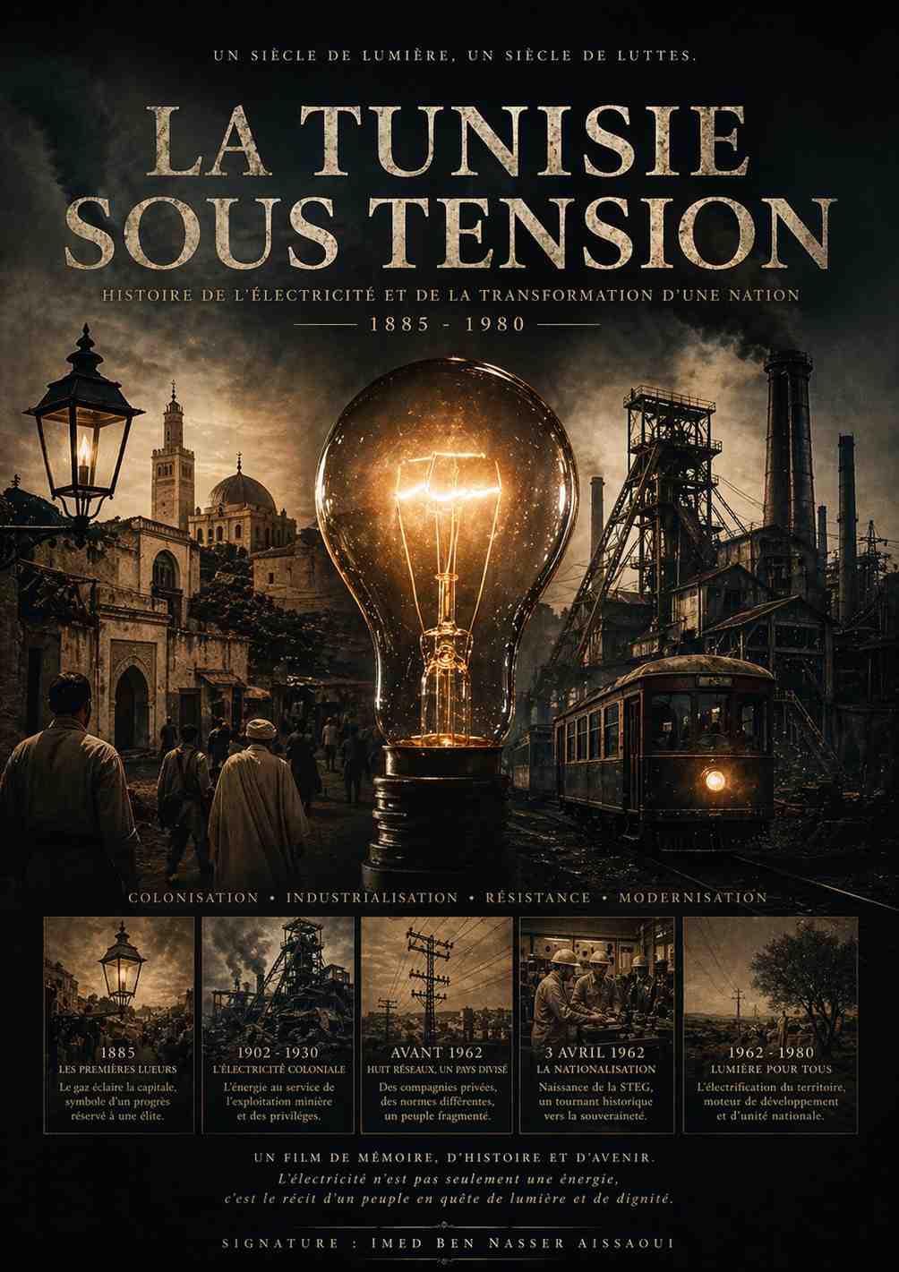 كهرباء الهوية وصراع المركز: من فوانيس الغاز الاستعمارية إلى هندسة السيادة الطاقية في تونس