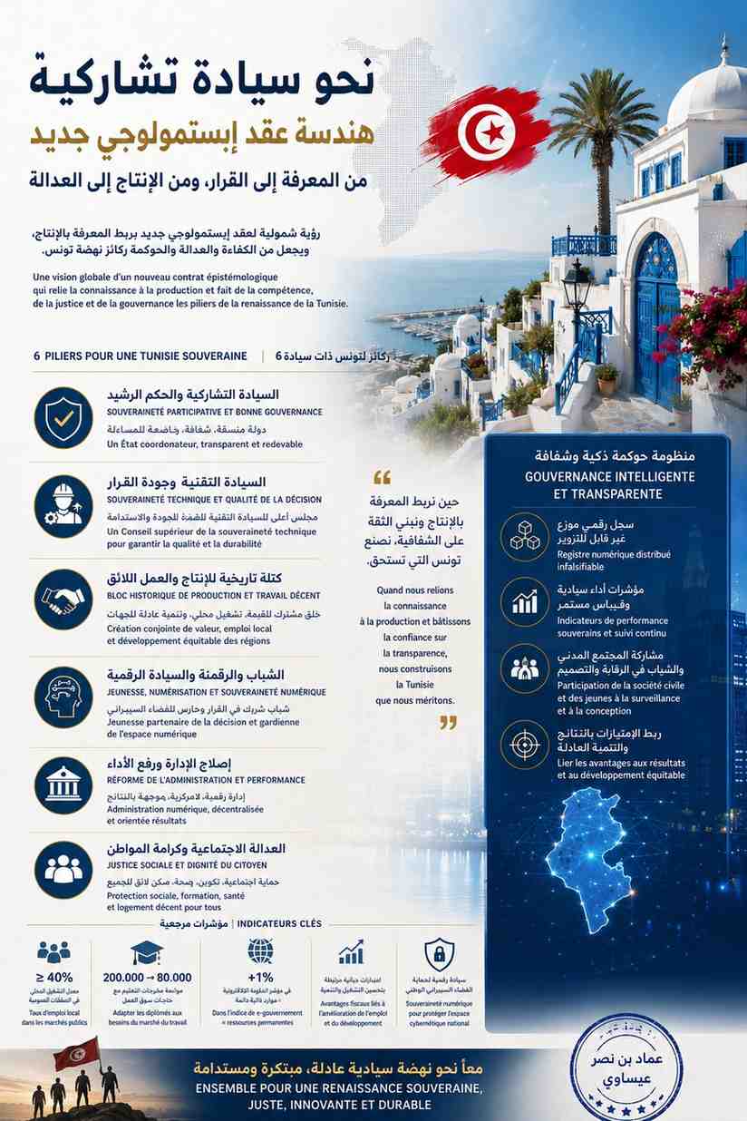 هندسة الخلاص الوطني: كيف تبني تونس دولة السيادة التشاركية على أنقاض الأزمة الهيكلية؟؟