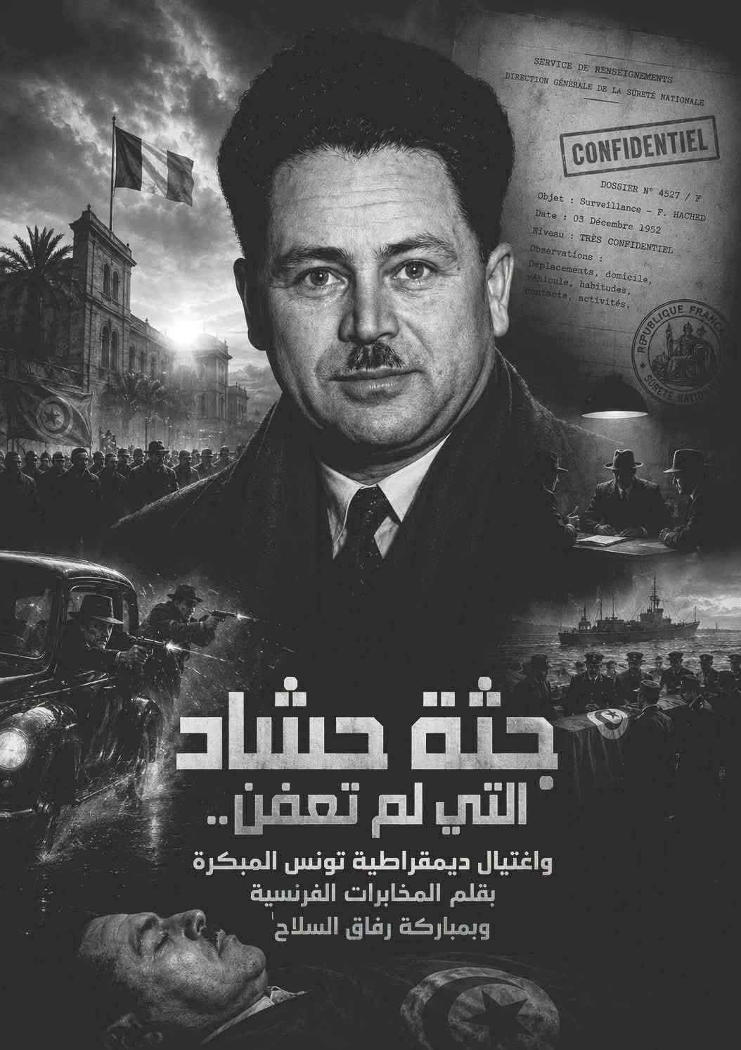 جثة حشّاد التي لم تتعفن و اغتيال ديمقراطية تونس المبكرة بقلم المخابرات الفرنسية و بمباركة رفاق السلاح