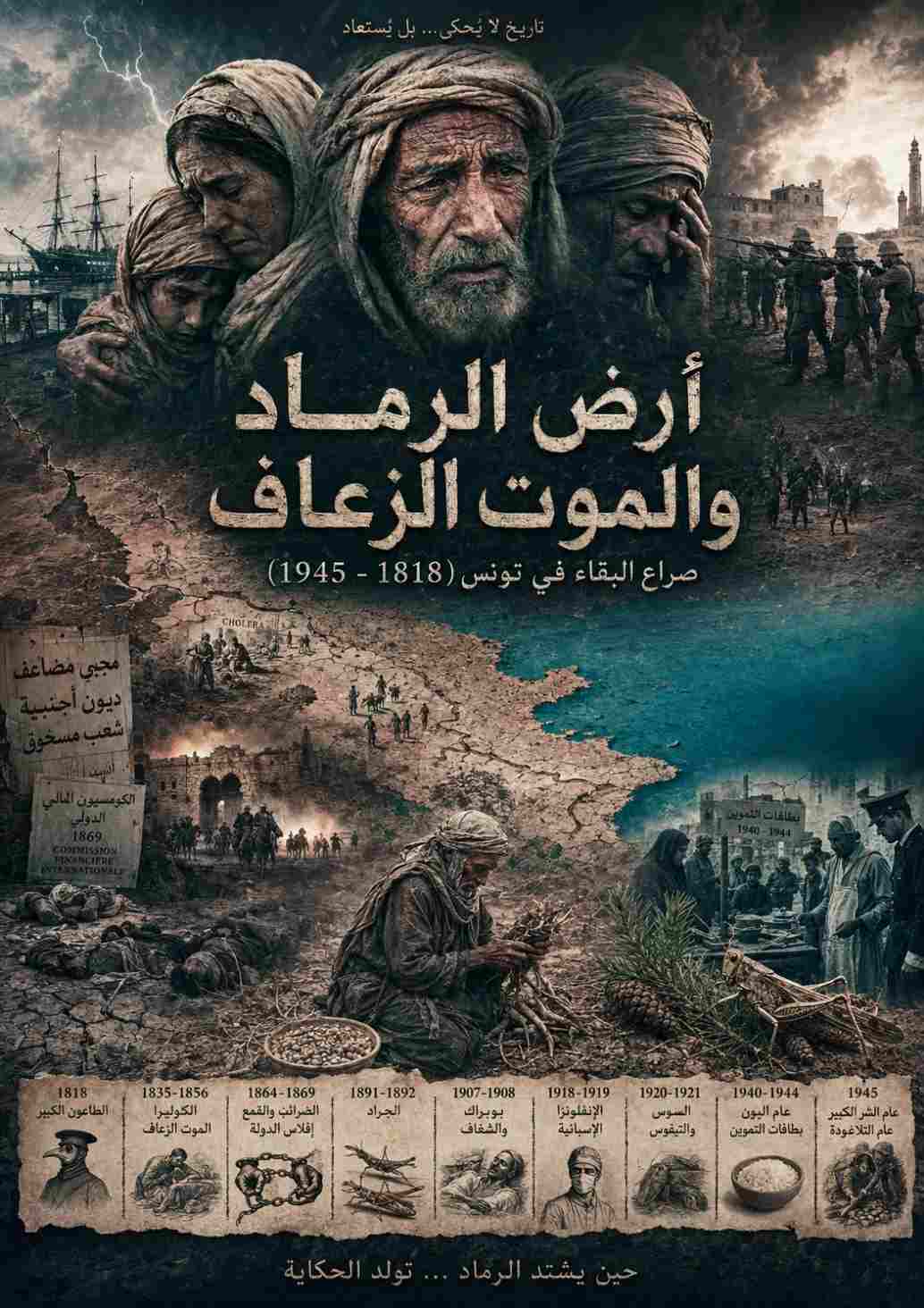 أرض الرماد و الموت الزعاف : صراع البقاء في تونس (1818-1945)