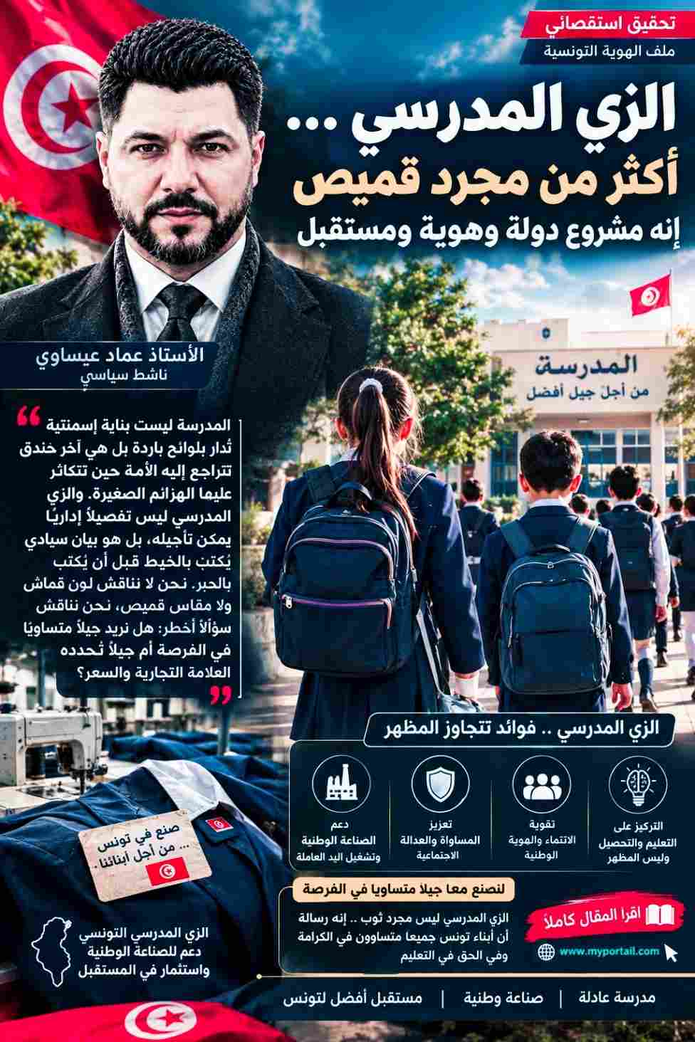 الزي المدرسي : مشروع دولة و هوية و مستقبل .