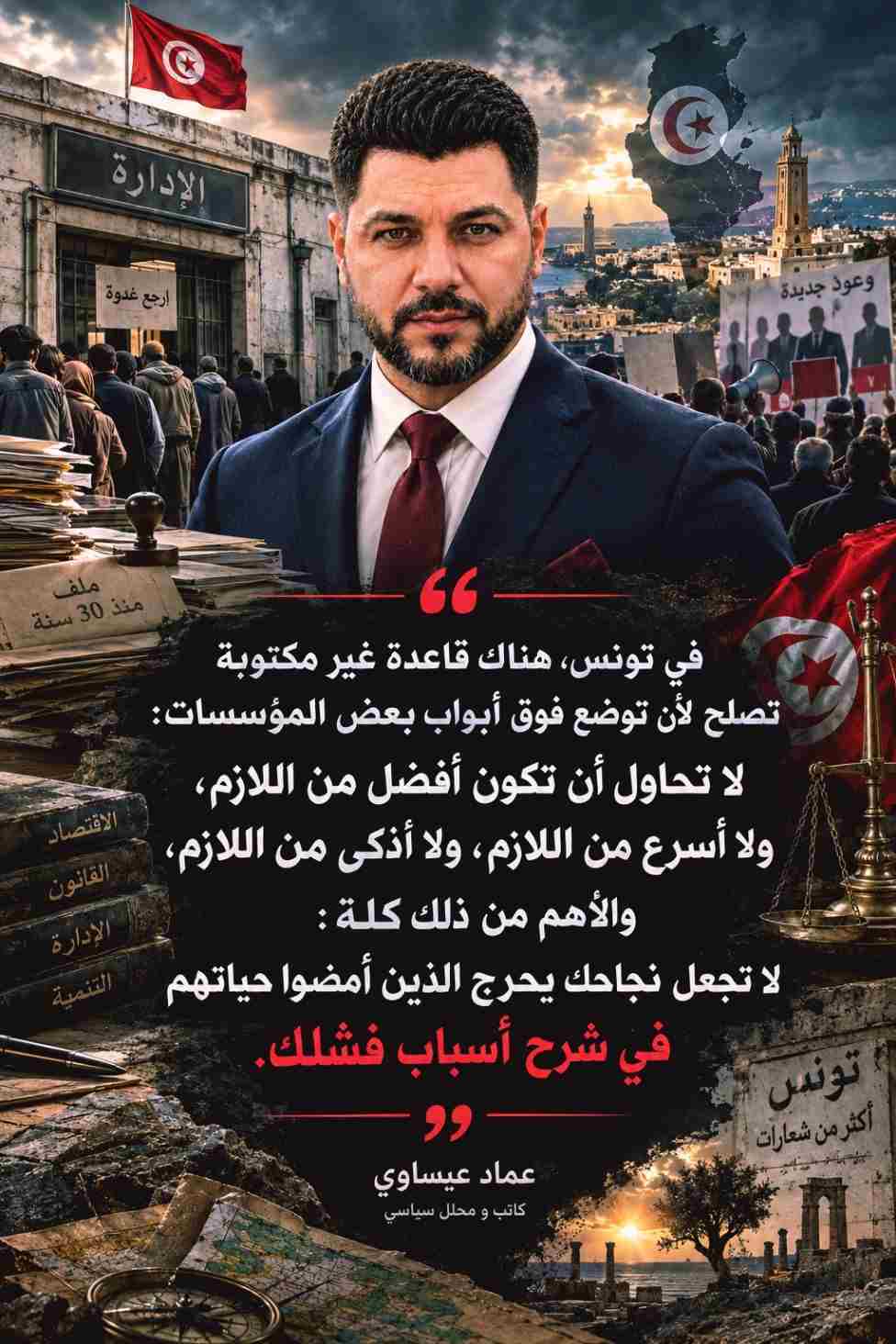في تونس: لا تعاقب على الفشل... بل على أن تنجح أكثر مما ينبغي
